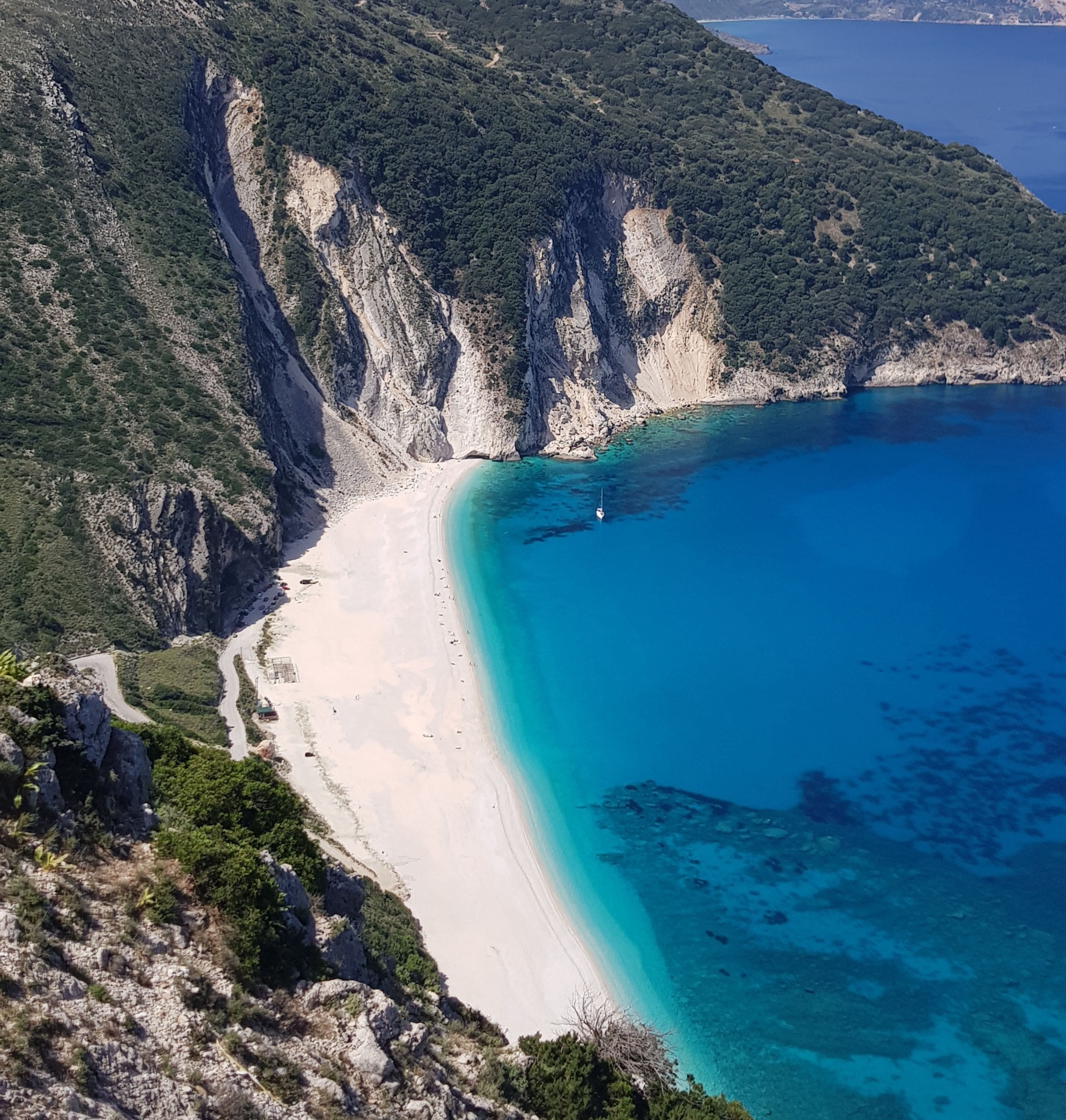 La spiaggia di Myrtos 